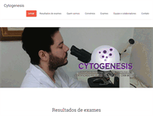 Tablet Screenshot of cytogenesis.com.br